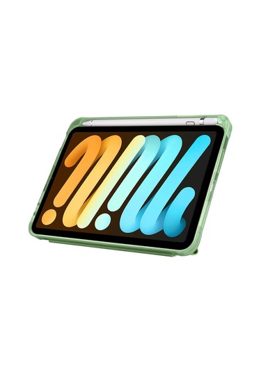 iPad Uyumlu Mini 6. Nesil Kılıf Kalem Bölmeli Silikon Smart Cover Tablet Kılıfı