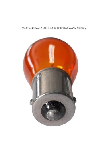Motosiklet Sinyal Ampül 12v 21w Sarı Yakın Tırnak