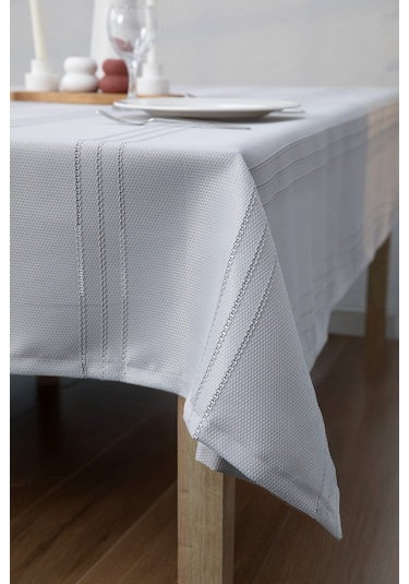 Neva Leke Tutmaz Masa Örtüsü 160x220 - Gri Gri