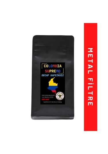Beanland Coffee Decaf Kafeinsiz Colombia Supremo Metal Filtre 100 G