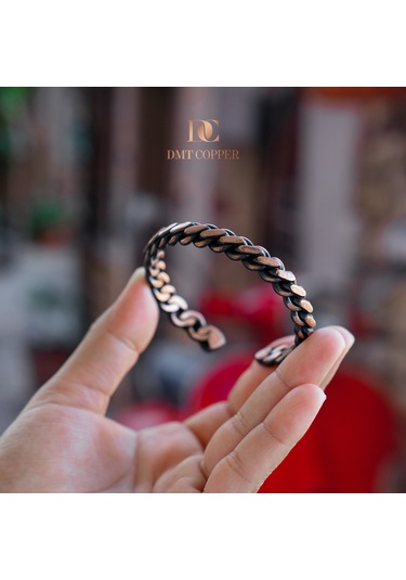 Dmt Copper Home %100 El Yapımı Bakır Bileklik,doğal Antibakteriyel Bakır Bileklik, Sağlık Dostu Şık Tasarım Bakır