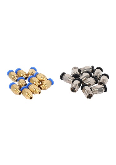 Pc4-m10 Düz Pnömatik Bağlantı Parçası İterek Bağlama + Pc4-m6 3d Yazıcı Bowden İçin Hızlı Bağlantı