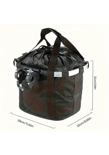 Brightnova Kedi Köpek Katlanır Hızlı Çıkarılır Bisiklet Sepeti Siyah Dayanıklı Alüminyum Taşıyıcı