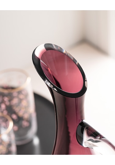 Madame Coco Trouville El Yapımı Kulplu Cam Karaf 1ksurh01381400 Ml-mürdüm