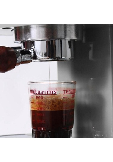 Fortunelane Kahve Makinesi Filtre Sepeti - Paslanmaz Çelik 51mm Baskılı Kahve Filtresi, Gümüş Etkisiyle Lezzeti Artırır, Dayanıkl Gümüş