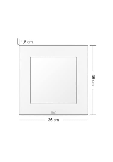 Akismal S Duvar  Aynası Beyaz