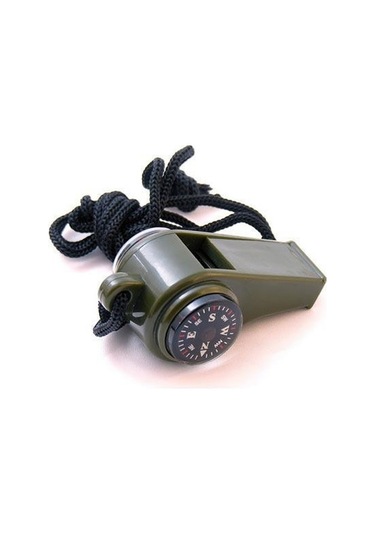 Pusulalı  Termometreli  Düdük Haki