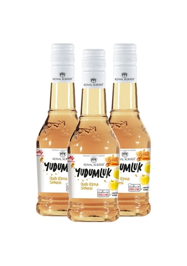Kemal Kükrer Yudumluk Ballı Elma Sirkesi 3 x 500 ML