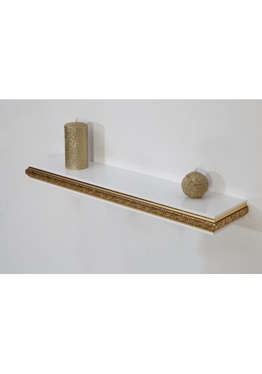 Decorotti Altın Varak Gizli Bölmeli Duvar Rafı - Cirino A1-2