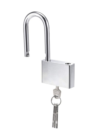 Kilit 50mm 3 Anahtarlı Kilit, Sertleştirilmiş Çelik Kasa, Uzun Kelepçe Çapı 8mm, Dolap, Garaj, Çit, Bahçe İçin Açık Hava Kilidi