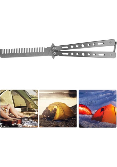 Wezone Güvenli Uygulama Bıçakçığı Saç Tarzı - Gümüş Renkli, Uçsuz Tasarım, Dış Mekan Aktivitesi Ve Spor İçin Uygulama Aracı Gümüş