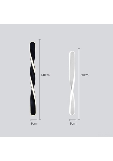 Opulentliving Elmpaly Modern Spiral Duvar Lambası, 1350lm Led, Beyaz, Oturma Odası/yatak Odası/koridor İçin Beyaz