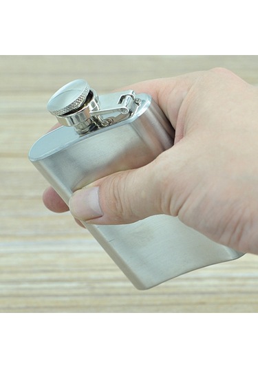 Sones 100ml Cep Şişesi Açık Hava Sporları Düz Likör Matarası Kamp Ultra Hafif Taşınabilir Aşınmaya Dayanıklı Şarap Kavanozu