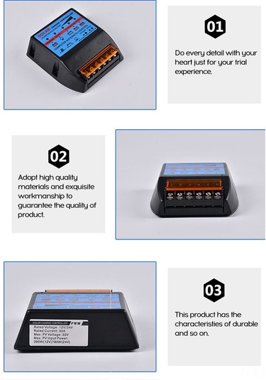 Kosona 12v/24v Otomatik Uyumlu 20a Güneş Enerjisi Kontrol Cihazı, Led Sokak Lambası İçin Dayanıklı Ve Kolay Kurulum