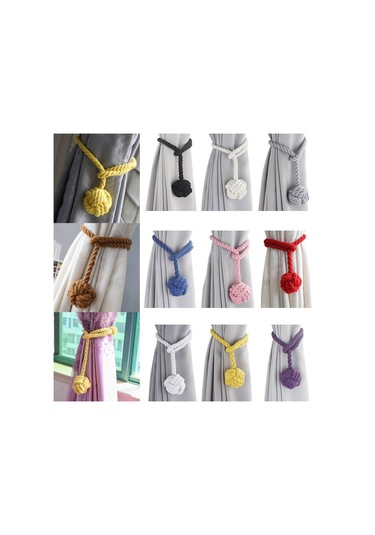 2psc/set Perde Bağları Perde Tutucular Siyah Siyah Diğer