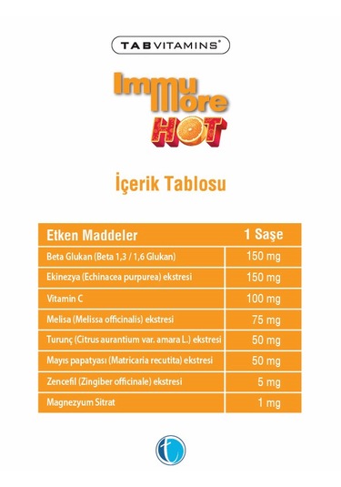 Tabvitamins Immumore Hot 12 Şase