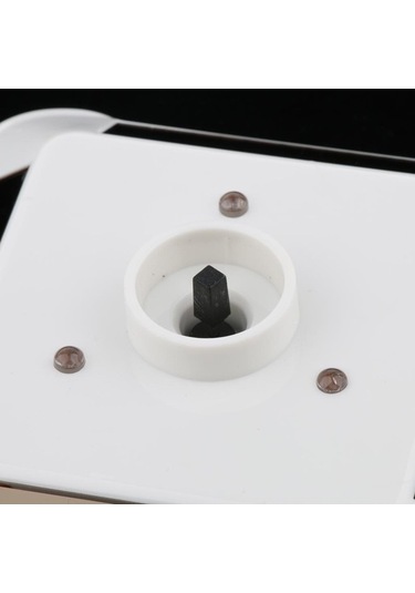 Trendooze Takı Tabla Standı Led Işık İçin Güneş Enerjili Ekran Döner Döner Beyaz Rh