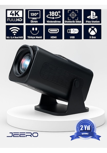 Jeero Hy320 Taşınabilir 4k Projeksiyon Cihazı Türkçe Menü
