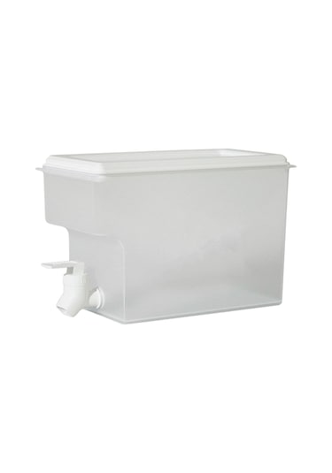 Hfambition Beyaz Musluklu Buzdolabı Su Sürahisi: Geniş Ağız, 3.5l Kapasite, Sızdırmaz Tasarım, Kolay Taşıma Ve Temizleme İmkanı Beyaz