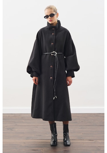 Gaıa Geniş Kaban Siyah Siyah