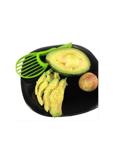 Mavi 3-in-1 Avokado Dilimleyici Shea Tart Tereyağı Meyve Soyucu Kesici Hamuru Ayırıcı Plastik Bıçak Mutfak Sebze Araçları Ev Aksesuarı Mavi