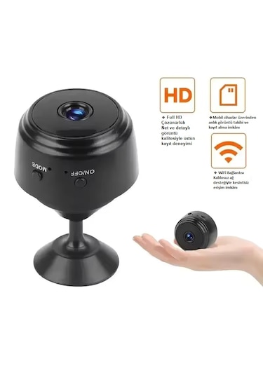 Mini Kamera Full Hd Uzaktan İzleme Özellikli Şarj Edilebilir