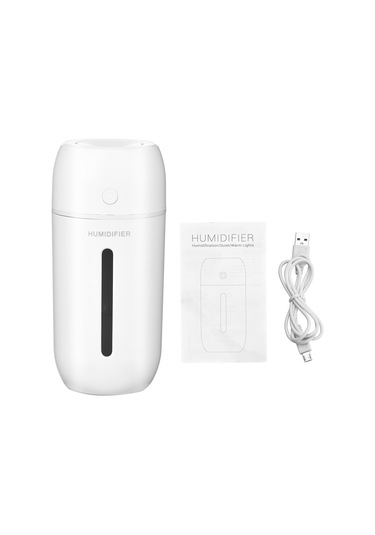 Suofeng F8 Usb Nemlendirici - 320ml Su Tankı, 2 Ateşleme Modu, 8 Saat Kullanım Süresi, Sessiz Çalışma, Beyaz, Ev/ofis/seyahat İçin