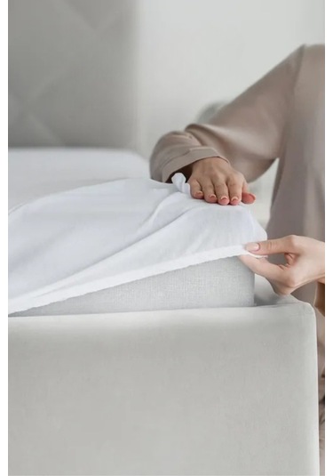 Düz Beyaz Çift/tek Kişilik Lastikli Çarşaf %100 Pamuk,83 Tel