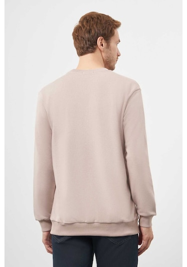 Morven Erkek Taş Basic Bisiklet Yaka Sweat-shirt 25ks063005870 Taş Taş