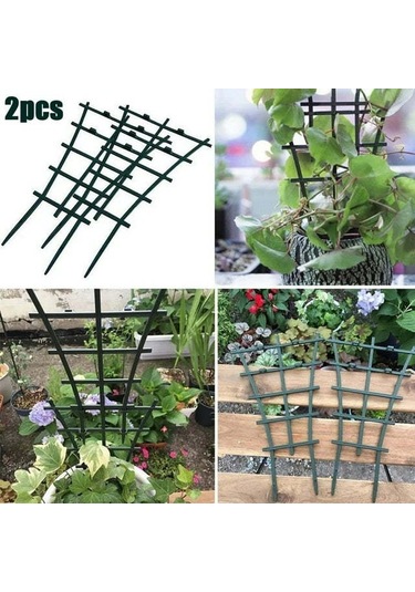 Gajeena 2 Adet Yeşil Plastik Bitki Tutucu: Domates Ve Tırmanan Sebzeler İçin Dayanıklı Bahçe Tırmanma Ayağı
