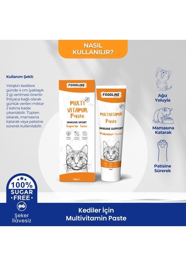Foodline Multivitamin Malt Macun 100 Gr Bağışıklık Destekleyici