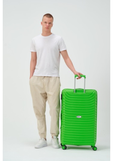 Keo-plus Yeşil Büyük Boy Silikon Kırılmaz Pp Valiz Yeşil