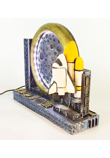 Dolunay Uzay Mekiği Geri Akış Tütsülük Işıklı