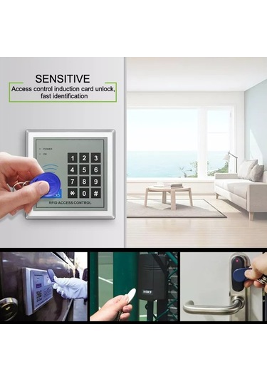 Sones 10 Adet 125khz Tk/em4100 Yakınlık Kimlik Kartı Çipli Anahtarlık Anahtarlık Turuncu