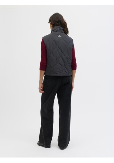 Kadin Dik Yaka Kapitone Yelek - Serena - 12278852 Black