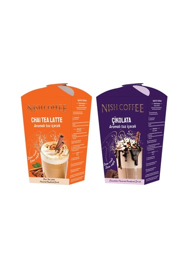 Nish Chai Tea Latte, Çikolata Aromalı Toz İçecek 2'li Set 2x250 Gr 250 G