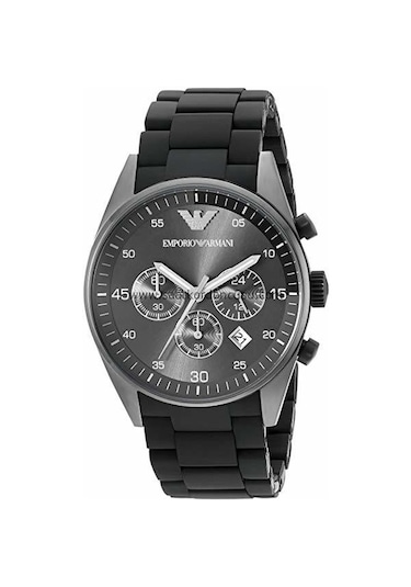 Emporio Armani Ar5889 Siyah Silikon Kaplama Saat Kordonu