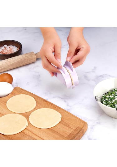 Pratik Ravioli Poğaça Çiğ Börek Mantı Kurabiye Kalıbı Plastik Beyaz