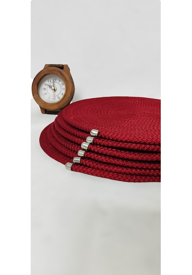 Kordon İpten 6 'lı Kırmızı Supla Takımı Kırmızı
