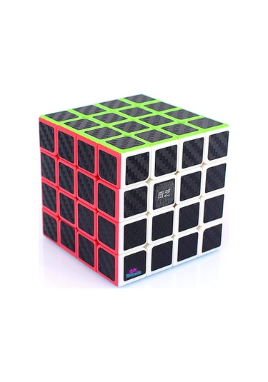 Qiyi Qiyuan S 4x4 Karbon Fiber Zeka Küpü Akıl Küpü Rübik Küp