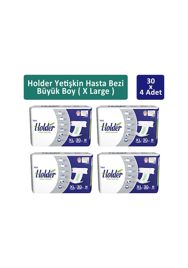 Holder Yetişkin Hasta Bezi Ekstra Büyük Boy XL 4 x 30'lu