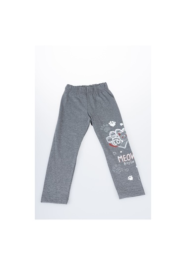 AYMERAVM - Baskılı Taşlı Tayt - MŞL6912GA Gri