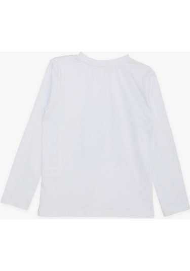 Breeze Atatürk Baskılı Uzun Kollu Tişört 5-14 Yaş, Beyaz-beyaz Beyaz