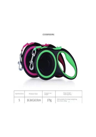 Soulader Otomatik Geri Çekmeli Uzayıp Kısalabilen Köpek Ve Kedi Tasma Kayışı, Büyük Orta Küçük Boy Evcil Hayvan Gezdirme Tasmasi