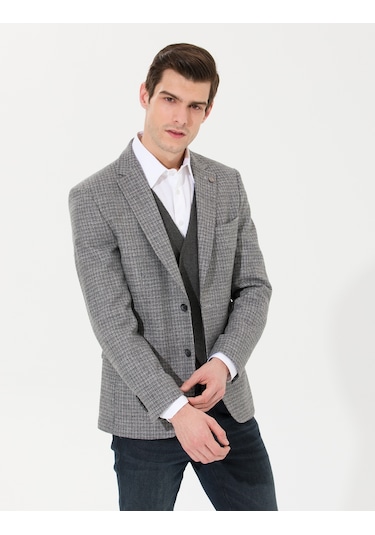 Pierre Cardin Erkek Gri Ceket 50256395-vr024 Gri Pierre Cardin Erkek Gri Ceket 50256395-vr024 Gri