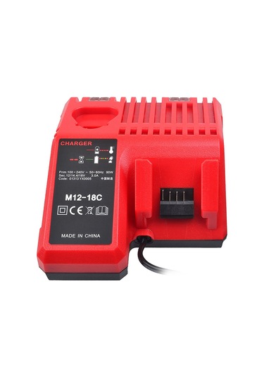 Monyee Milwaukee 12v-18v Lityum Pil Şarj Cihazı, 8 Korumalı, Geniş Voltajlı, Avrupa Standartı M12-m18 Uyumlu