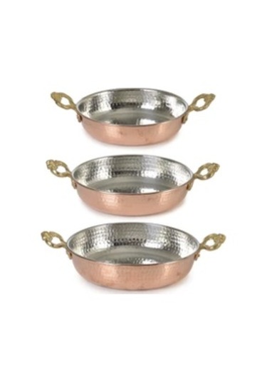 Gaziantep Yapımı 3,lü Bakır Sahan Tava Seti Ürünüdür