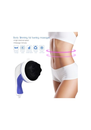 Eragon 4 Başlıklı Boyun Bel Sırt Ayak Omuz Karın Bacak Masaj Aleti Mavi