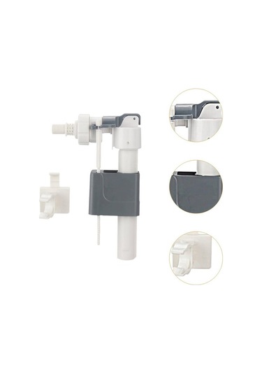 Pazly Suntek Gizli Tuvalet Tankı Dolum Vanası 1,6 Cm 13,5x5x22 Cm Boyutlar Çok Renkli