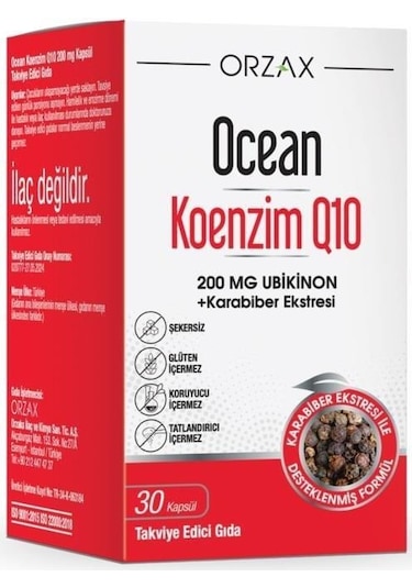 Ocean Koenzim Q10 200 Mg 30 Kapsül